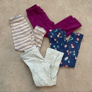 Girls 4T leggings bundle
